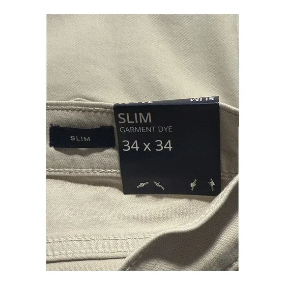 J Crew Stone Slim-fit garment-dyed five-pocket pant Mens 34‎ x 34 NWT